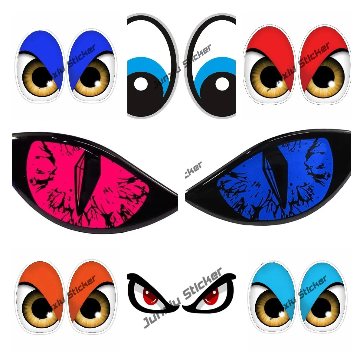 Car Accessories Evil Eye - Phản Quang Dán 3D Ác Mắt