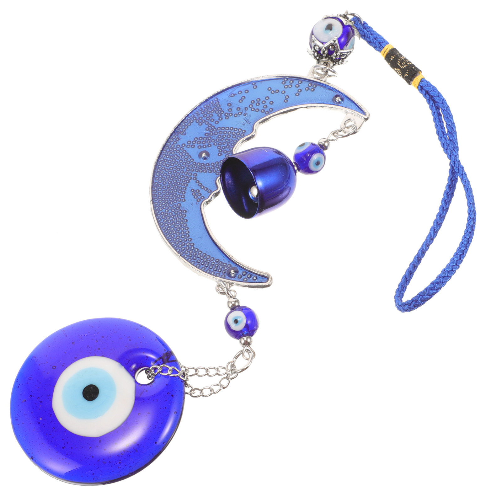 Car Accessories Evil Eye - Evil Eye Blue Moon Hanging Ornament