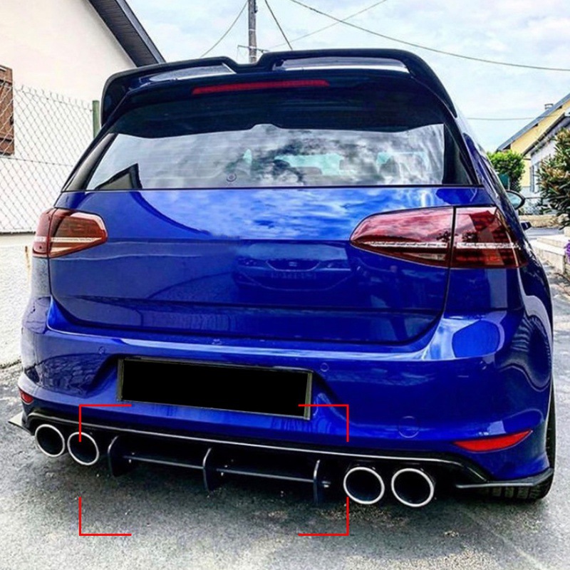 Matte Black Rear Diffuser Wind - đánh giá và giá Car Accessories Lipa