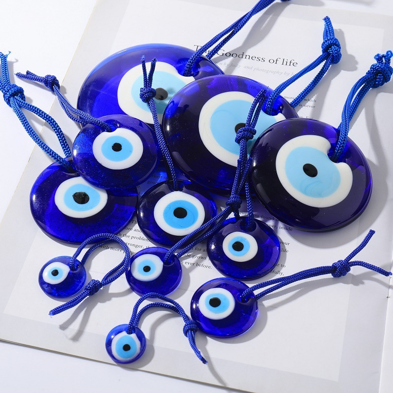 1pc Lucky Eye Glass Blue Turki - đánh giá và giá Car Accessories Evil Eye