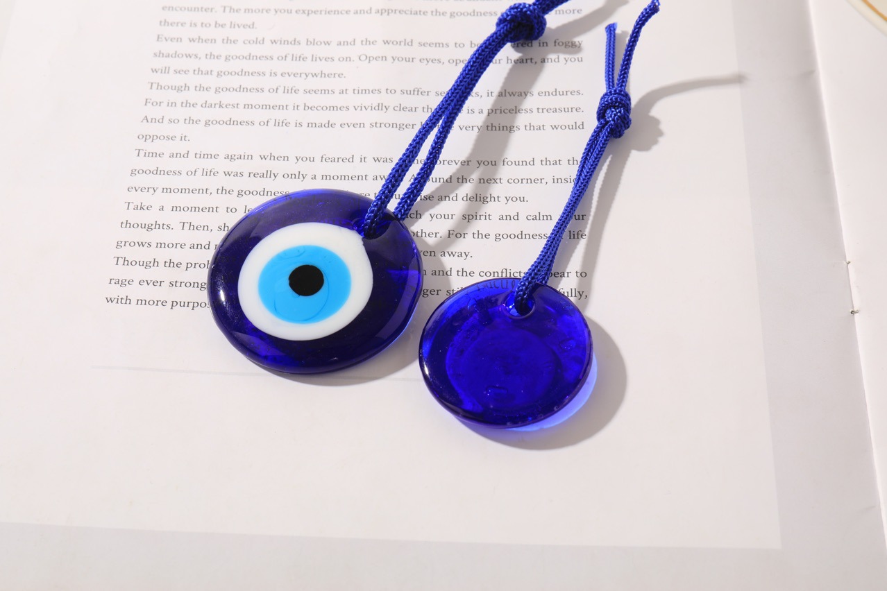 1pc Lucky Eye Glass Blue Turki - đánh giá và giá Car Accessories Evil Eye