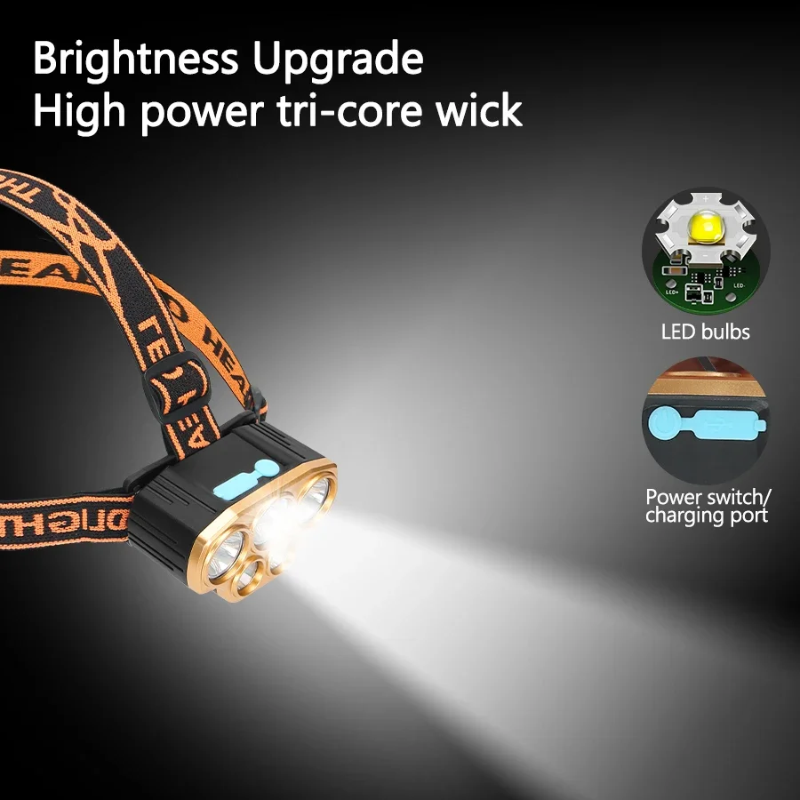 Rechargeable 5 LED Headlight U - đánh giá và giá Led Headlight Bulbs