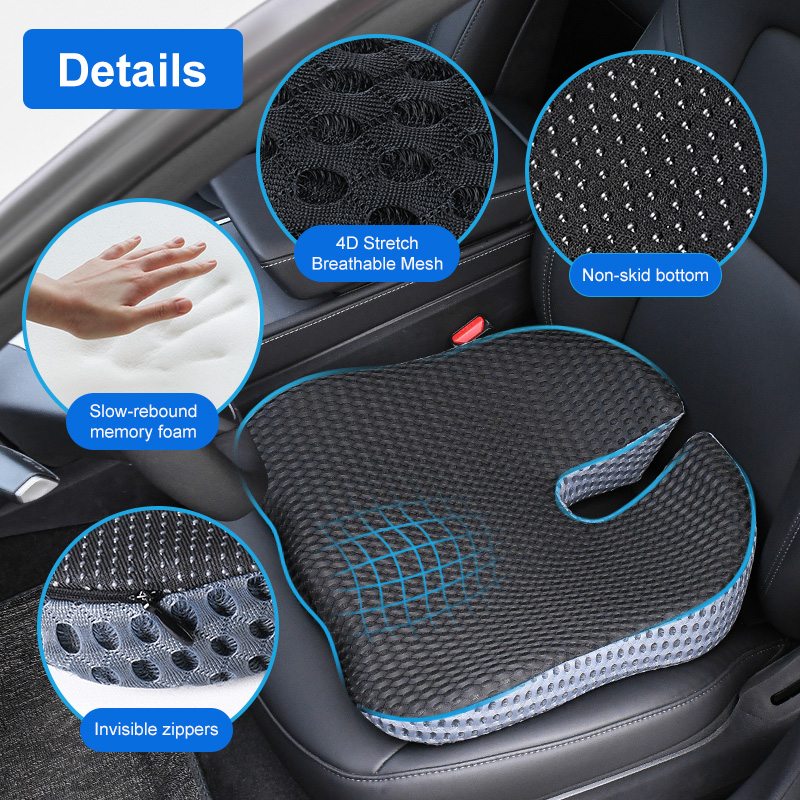 Ergonomic Wedge Car Seat Cushi - đánh giá và giá Car Seat Cushion Memory Foam