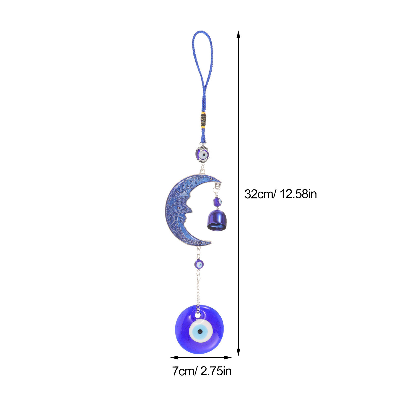 Evil Eye Blue Moon Hanging Orn - đánh giá và giá Car Accessories Evil Eye