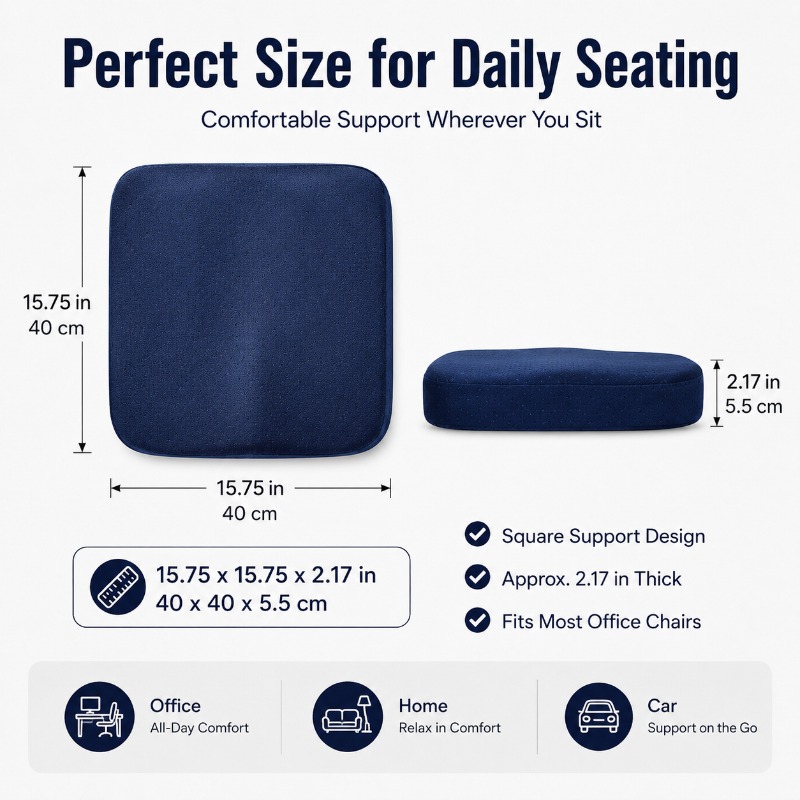 Thick Memory Foam Chair Cushio - đánh giá và giá Car Seat Cushion Memory Foam