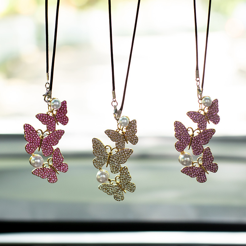 Butterfly Car Hanging Pendant  - đánh giá và giá Car Accessories Evil Eye