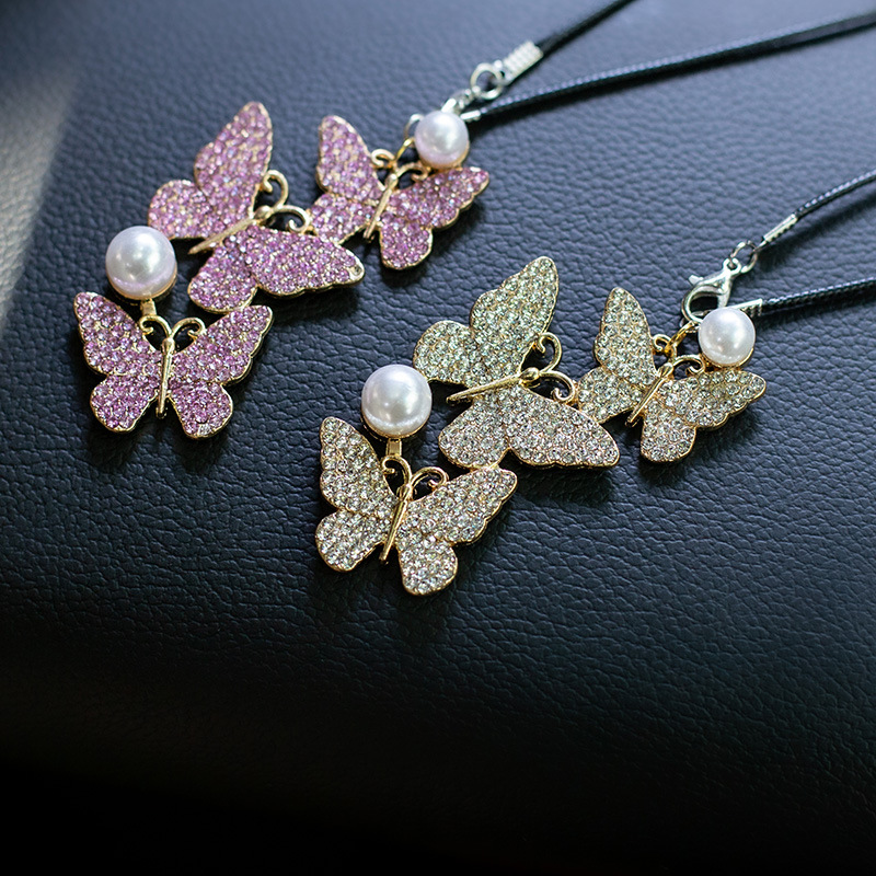 Butterfly Car Hanging Pendant  - đánh giá và giá Car Accessories Evil Eye
