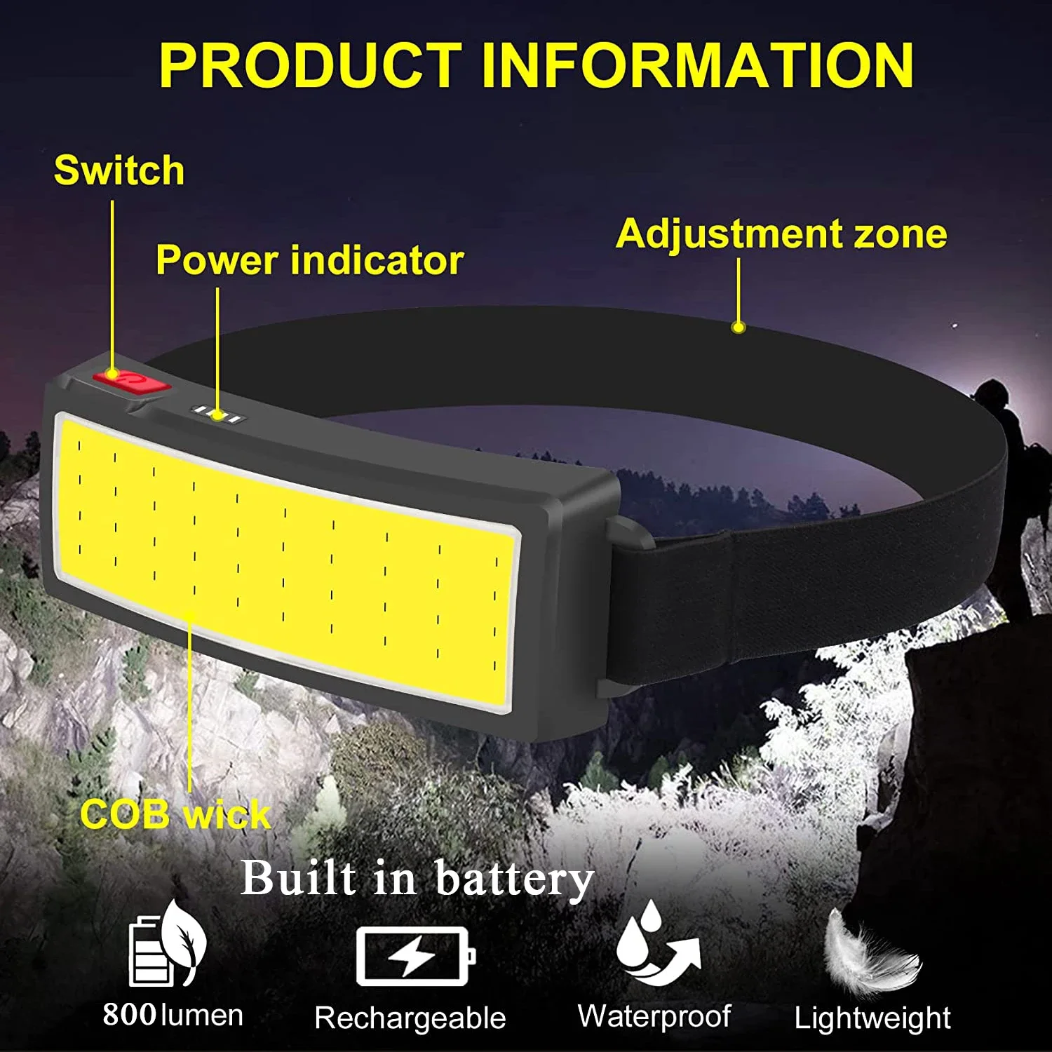 COB Portable LED Headlights Ou - đánh giá và giá Led Headlight Bulbs