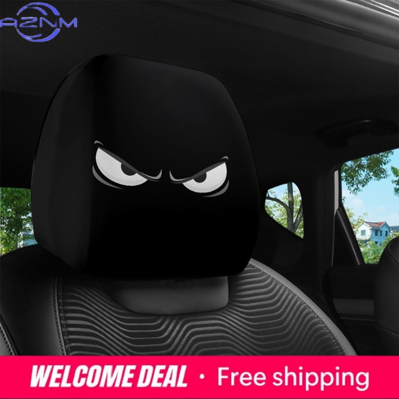 2PCS Evil Eye Printed Car Head - đánh giá và giá Car Accessories Evil Eye