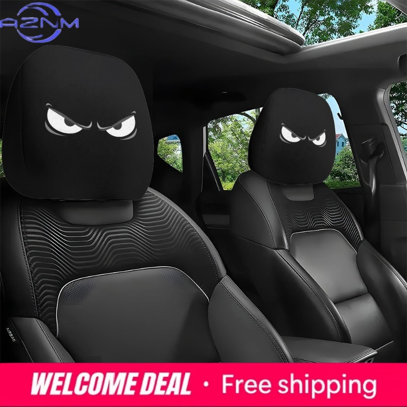 2PCS Evil Eye Printed Car Head - đánh giá và giá Car Accessories Evil Eye