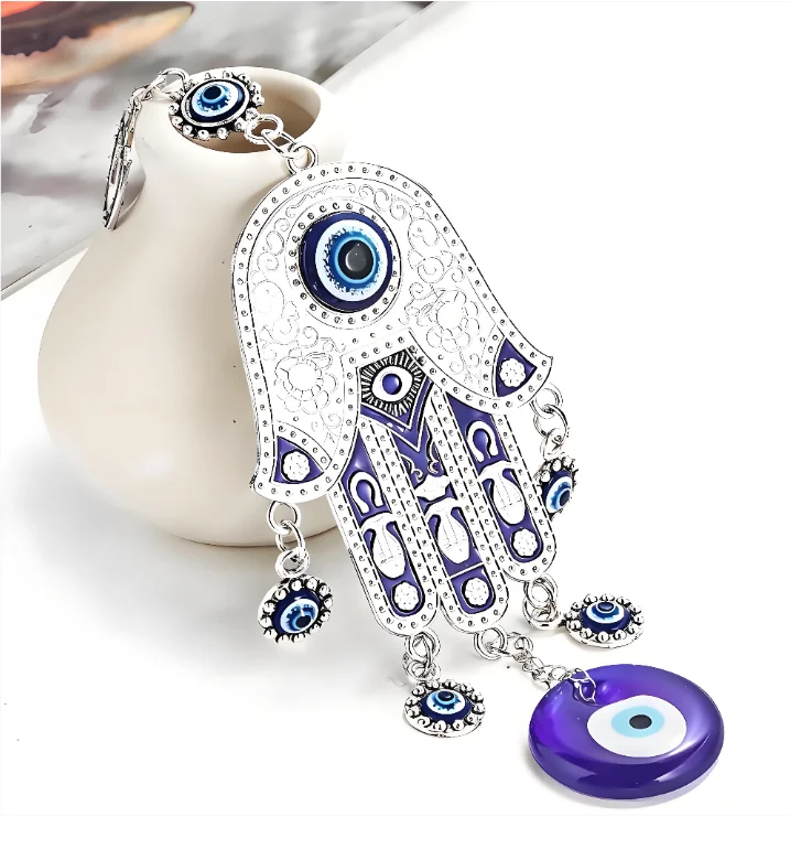 Turkish Fatima Palm Blue Eye K - đánh giá và giá Car Accessories Evil Eye