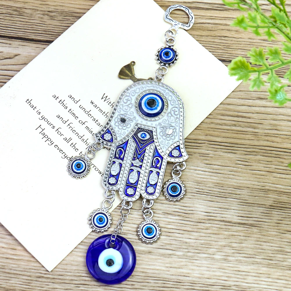 Turkish Fatima Palm Blue Eye K - đánh giá và giá Car Accessories Evil Eye
